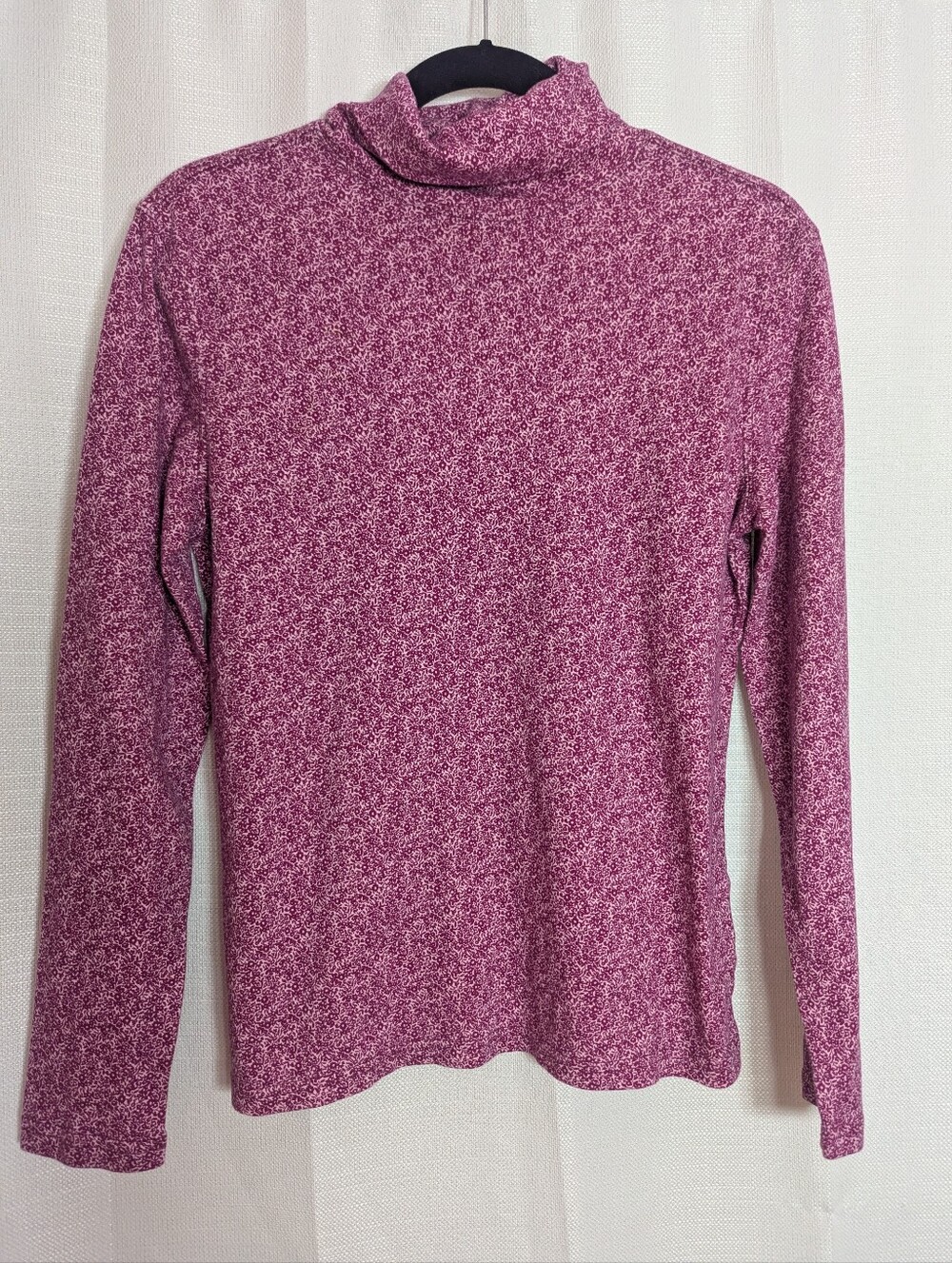 Basic Editions Heathered Rose Turtleneck Sweater